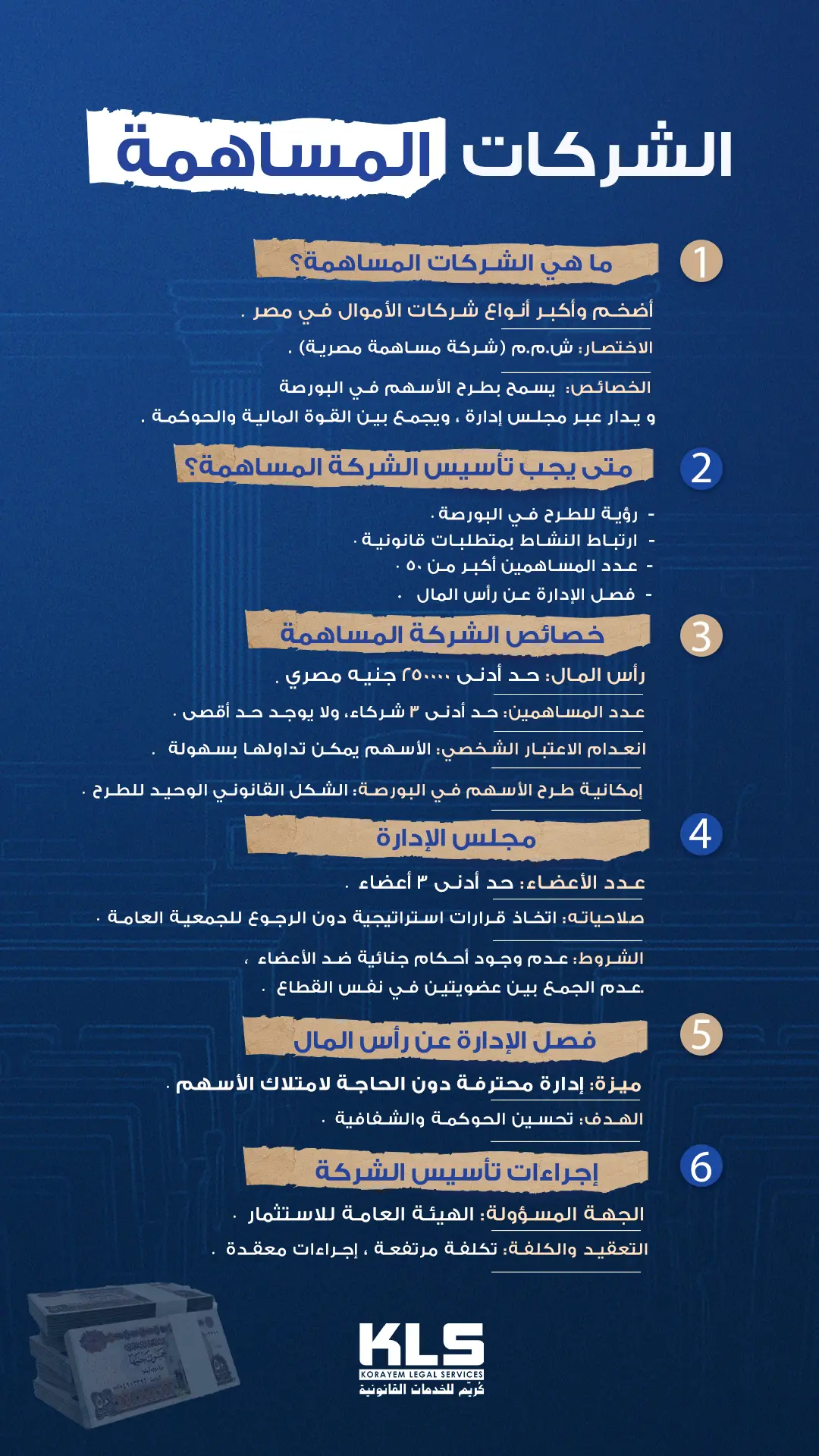 إنفوجراف يشرح الشركات المساهمة في مصر، تعريف الشركة المساهمة في مصر وخطوات التأسيس، مع توضيح مميزات الشركات المساهمة وعيوب الشركات المساهمة في نقاط مبسطة.